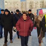 «Партдесант» проконтролировал строительство поликлиники № 13 в Новосибирске