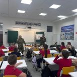 Урок Мужества в МБОУСОШ №1 им.Л.Б.Ермина с участниками СВО