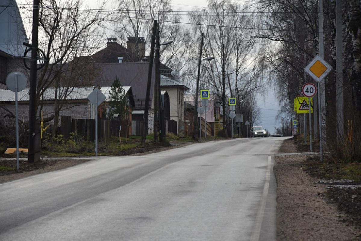 В городе Слободском отремонтировали Екатерининскую улицу