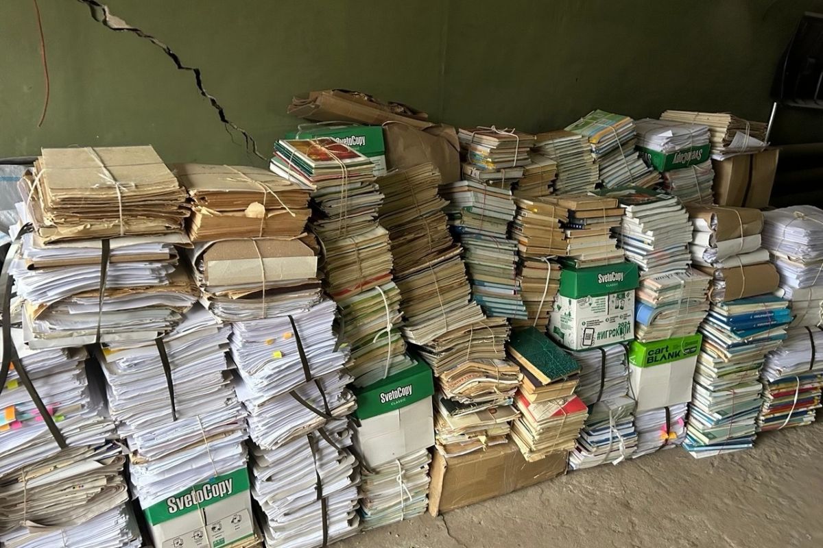 Более 500 кг макулатуры собрали воротынские активисты в поддержку бойцов СВО