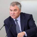 Госдума в приоритетном порядке рассмотрит закон о Госсовете — Вячеслав Володин