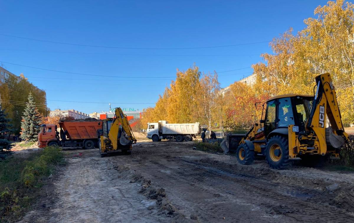 Благоустройство сквера на проспекте 70 лет Октября в Нижнем Новгороде  ведется комплексно