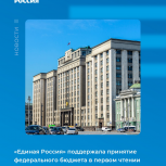«Единая Россия» консолидированно поддержала проект бюджета на 2023-2025 годы в первом чтении