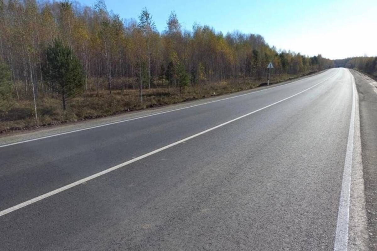 По Народной программе завершен ремонт нескольких участков дороги из Омска в Седельниково