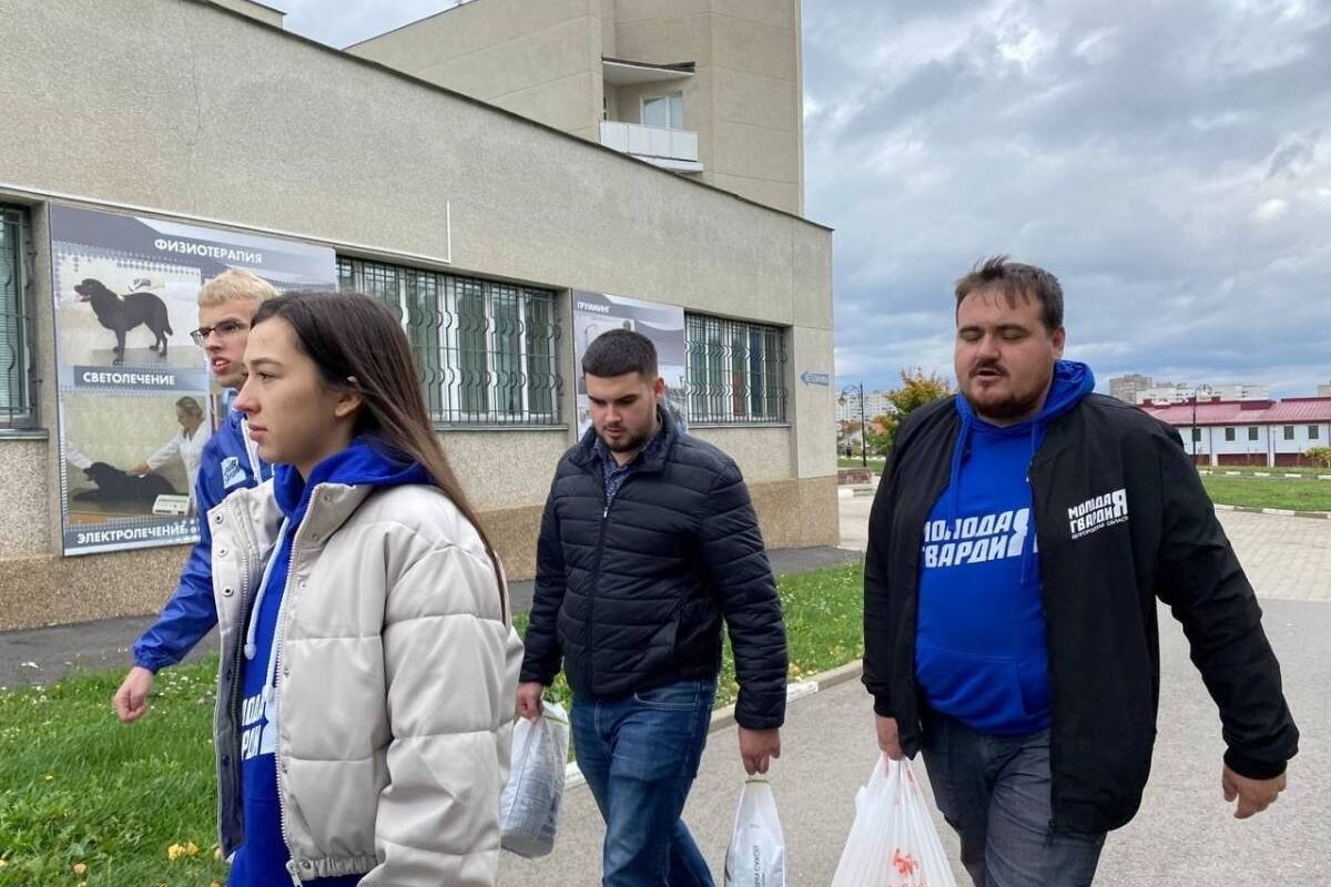 Белгородские молодогвардейцы продолжают помогать приютам для животных