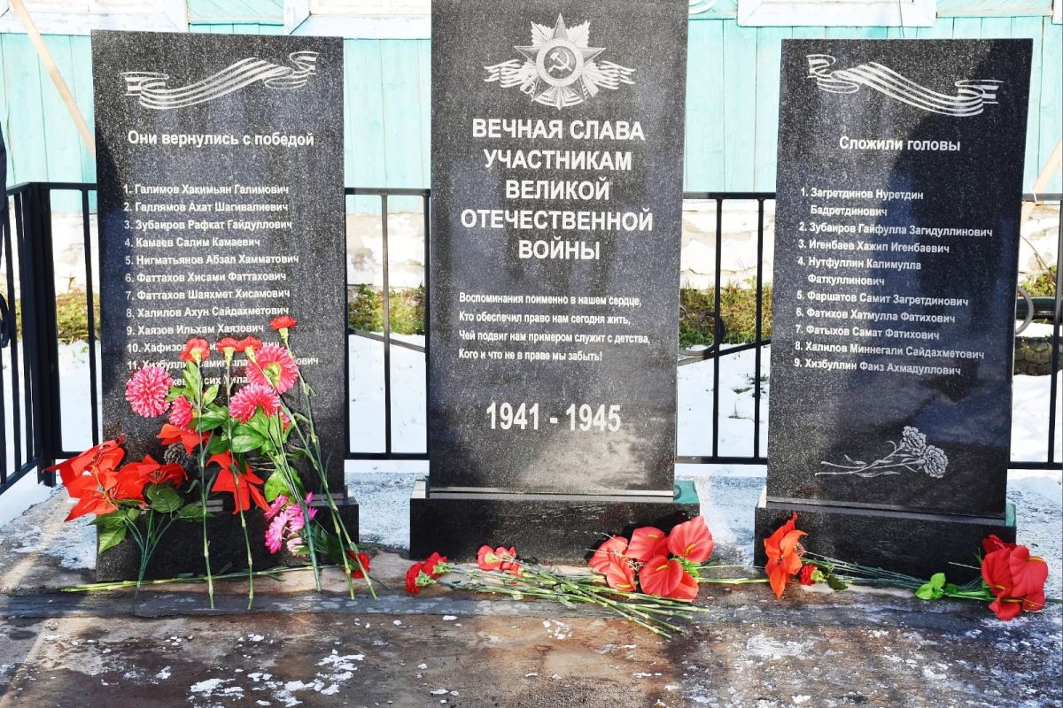 В Кигинском районе открылся обелиск воинам Великой Отечественной войны  1941-1945 гг.