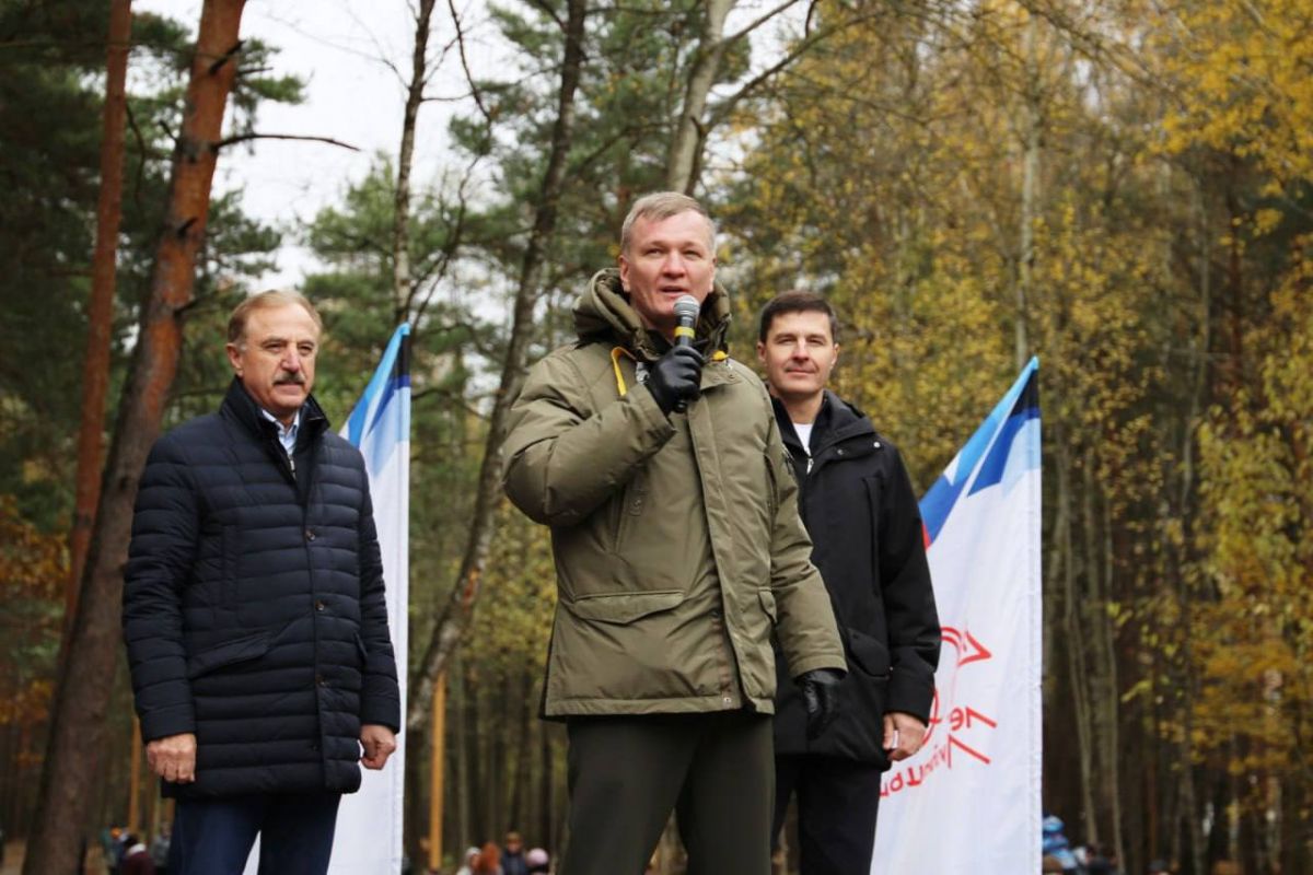 В Люберцах в рамках народной программы «Единой России» открылся парк  «Лесная опушка»