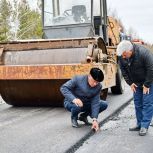 В Батыревском округе проверили ремонт автодорог