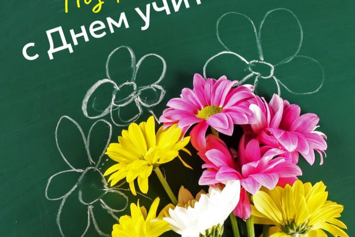 Композиции ко Дню Учителя из живых цветов