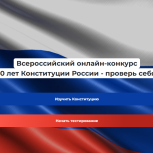 «Единая Россия» проводит Всероссийский онлайн-конкурс «30 лет Конституции России – проверь себя!»