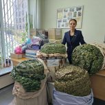 На передовую доставили очередную партию маскировочных сетей