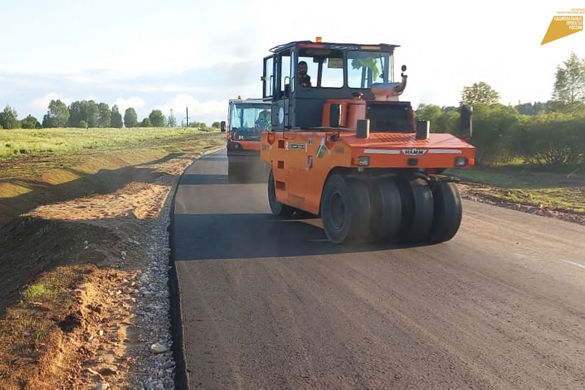 В Тверской области приступили ко второму этапу реконструкции дороги,  входящей в состав транспортной хорды