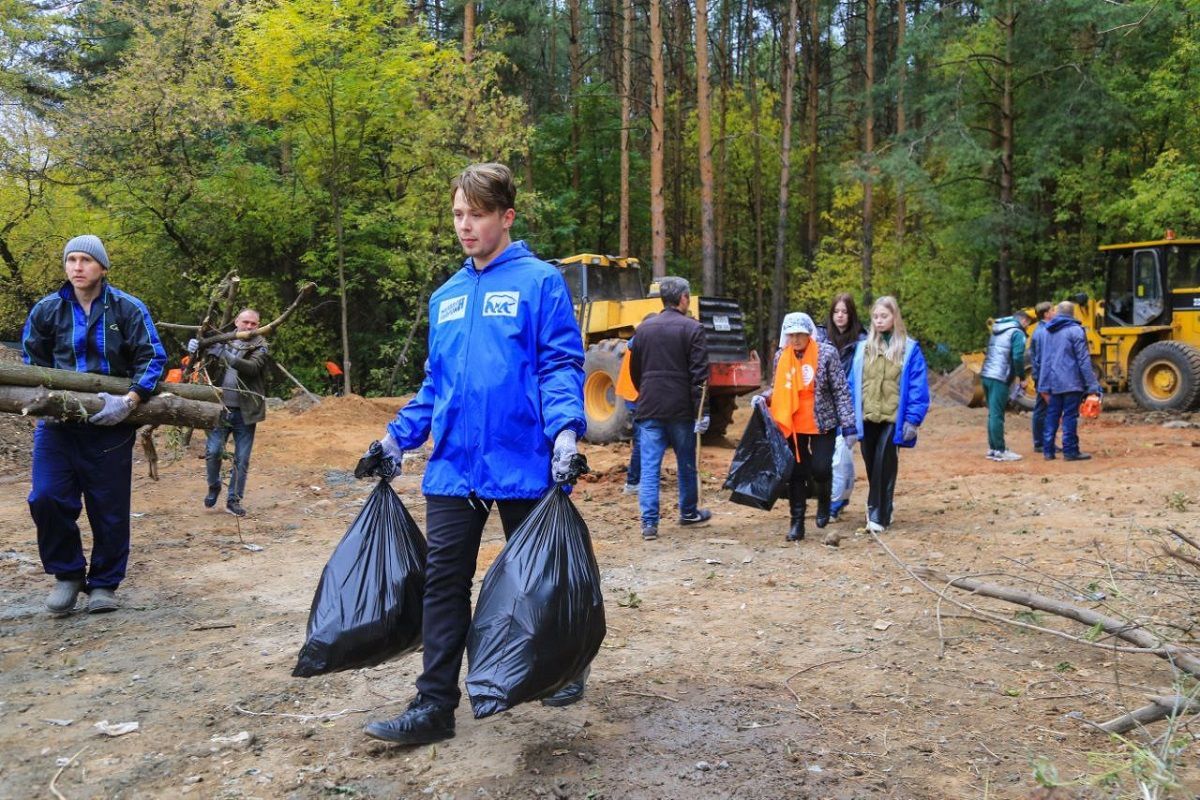 В Ижевске «Единая Россия» организовала масштабный субботник в лесопосадке