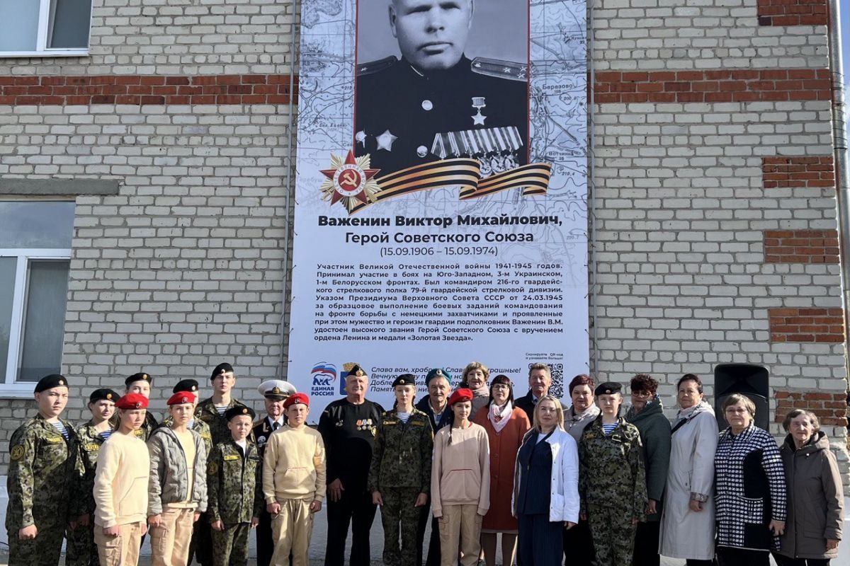 В Тюменской области при поддержке «Единой России» открыли муралы в честь Героев Советского Союза