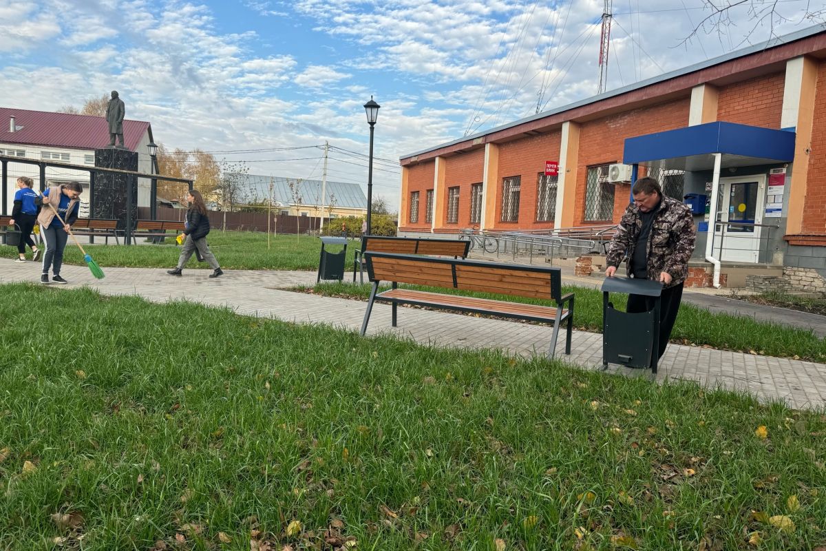 В Пронском и Сараевском районах прошел осенний месячник благоустройства и озеленения территорий