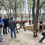 Партийный десант «Единой России» проверил ход строительных работ в парке имени Станислава Говорухина Железноводска
