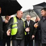 Евгений Первышов проверил темп реконструкции улицы Мичуринской в Тамбове