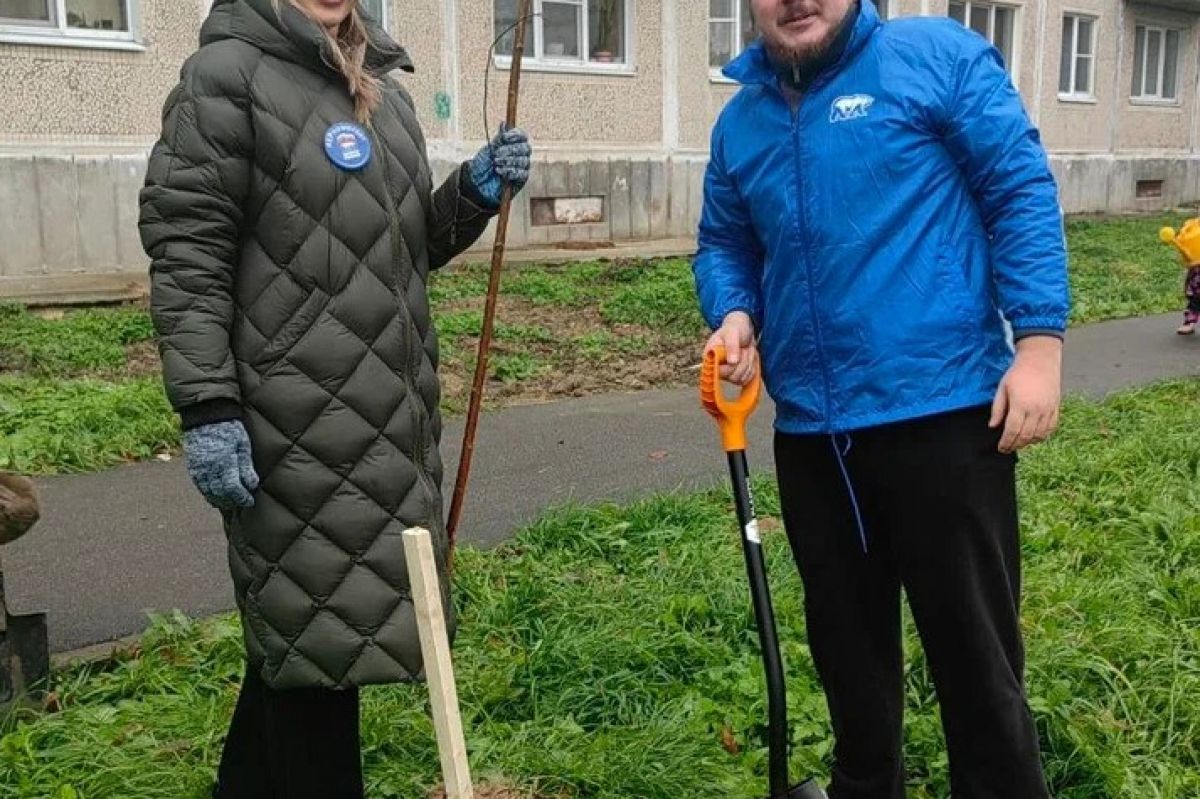 При участии «Единой России» в Больших Колпанах Ленинградской области заложили аллею спорта
