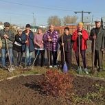 В селе Тюбук при поддержке партии «Единая Россия» прошел осенний субботник