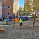 В округе Майская горка Архангельска обновляют дворовые территории