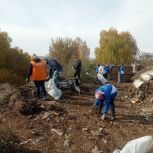 При участии «Единой России» в селе Нижегородской области ликвидируют несанкционированную свалку