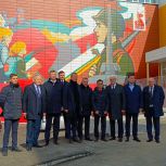 Делегация Совета Федерации во главе с Андреем Яцкиным побывала на строительстве новой школы в Иркутске на улице Ярославского