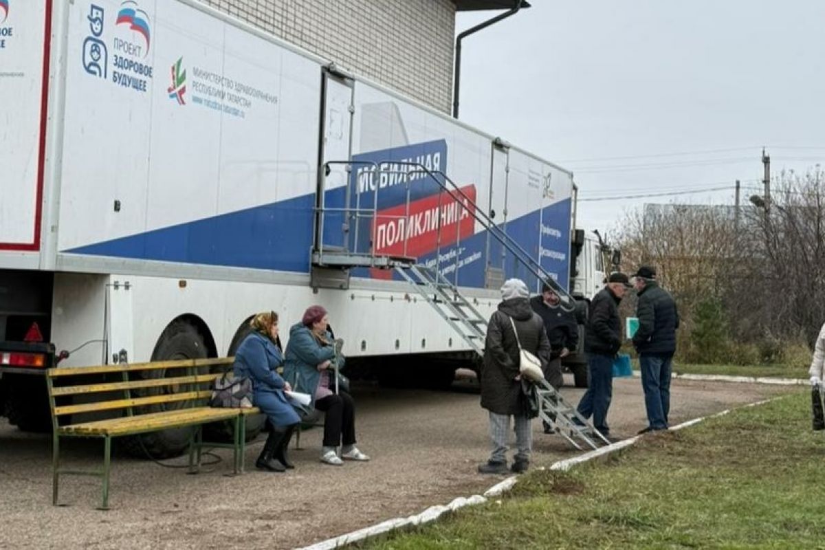 В Высокогорском районе начала работу мобильная поликлиника