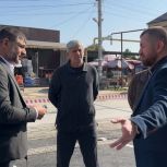 В Сунже завершено благоустройство прилегающей территории к городскому рынку