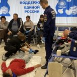 По инициативе «Единой России» студентов и преподавателей Генического техникума обучили навыкам оказания первой помощи