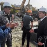 Роман Амстиславский провел выездное совещание на новом строительном объекте