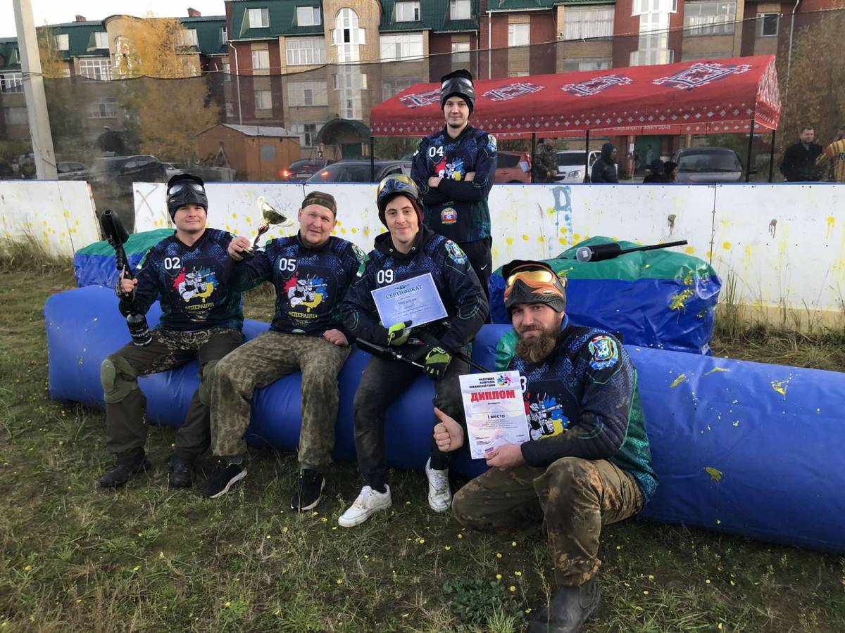 В Кондинском районе прошли соревнования по пейнтболу