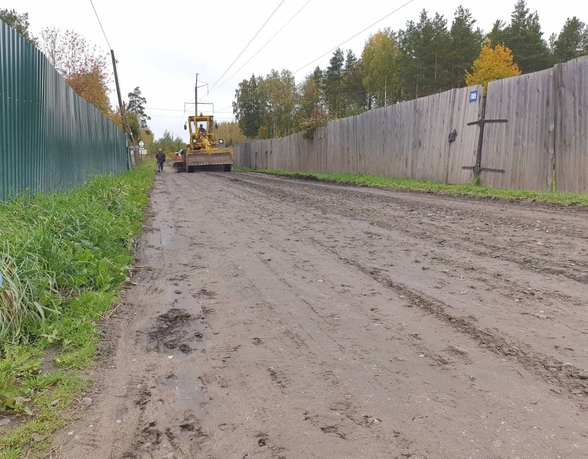 Союз садоводов продолжает программу грейдирования дорог