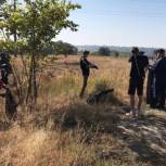 Бобровские волонтеры привели в порядок ландшафтную площадку