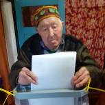 В Спасском районе на выборах проголосовал ветеран Великой Отечественной войны