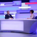 Игорь Руденя ответил на актуальные вопросы жителей Верхневолжья в прямом эфире телеканала «Россия 24» Тверь 02.09