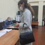 Дарья Никеева проголосовала на своем избирательном участке