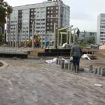 В Осановской роще строители приступили к монтажу амфитеатра