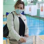 Общественный советник главы города Курска Ольга Давыдова проголосовала на выборах