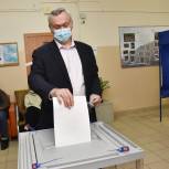Андрей Травников принял участие в голосовании на выборах депутатов Государственной Думы  РФ