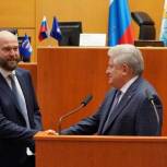 Михаил Смирнов получил удостоверение депутата губернской думы