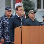 Дмитрий Азаров вместе с земляками встретил вернувшихся с Донбасса росгвардейцев