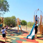В Белогорском районе открыли новую детскую площадку