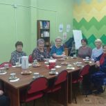 Единороссы поселка Солнечный провели тематическую встречу с представителями старшего поколения