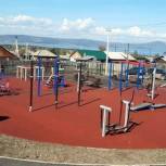В Усть-Уде открылась спортивная площадка, построенная в рамках проекта «Детский спорт»