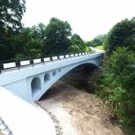 Завершен ремонт и введен в эксплуатацию мост через реку Голубая