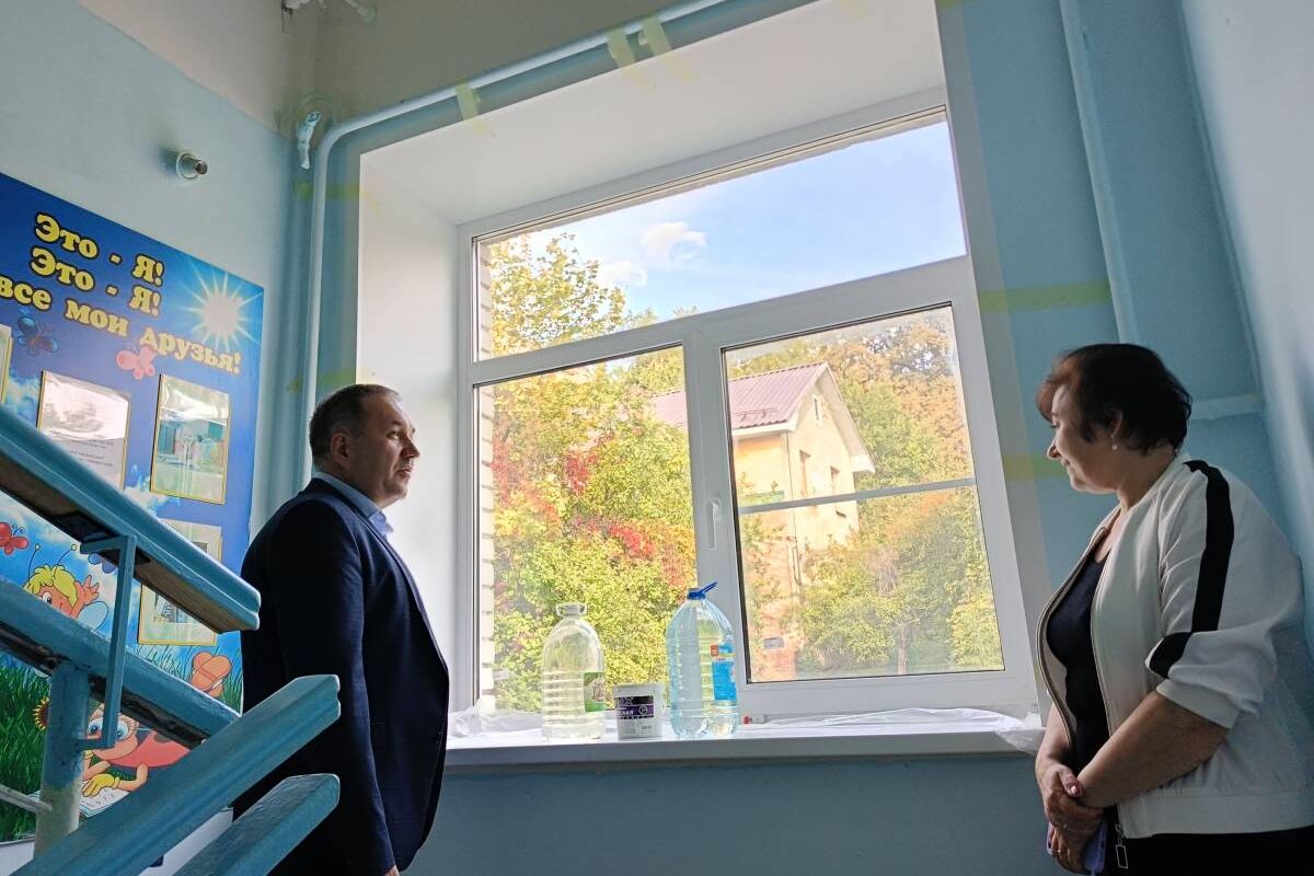 В детском саду в округе Дениса Желиховского по наказам избирателей произведена замена оконных блоков