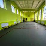 В Козельском районе учащиеся села Покровское начали заниматься в обновленном спортивном зале