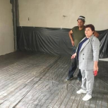 В Корочанском районе проверили ход ремонта Мелиховской школы