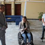Анна Гладилина приняла участие в открытии зала ожидания «Центра содействия мобильности»