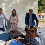 Алексей Марьин передал в пункт сбора необходимые вещи для жителей Курской области